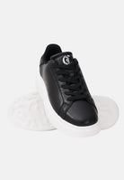 JUST CAVALLI Sneakers nere da uomo con logo sul retro 80QA3SBDZPC18 899 JUST CAVALLI 