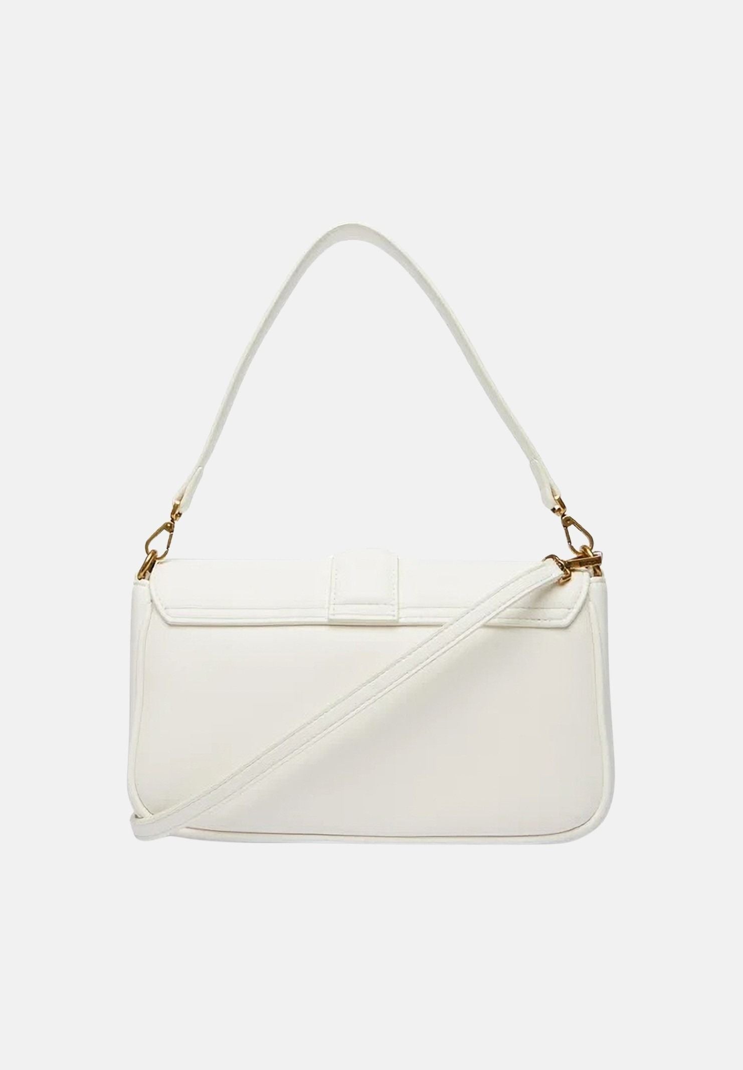 JUST CAVALLI Borsa a spalla bianca da donna con fibbia logo 80RA4BA2ZSA89 003 JUST CAVALLI 