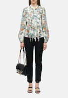 JUST CAVALLI Borsa a tracolla nera da donna con charm logo 80RA4BE2ZSD85 899 JUST CAVALLI 