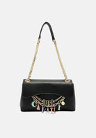 JUST CAVALLI Borsa a tracolla nera da donna con charm logo 80RA4BE2ZSD85 899 JUST CAVALLI 