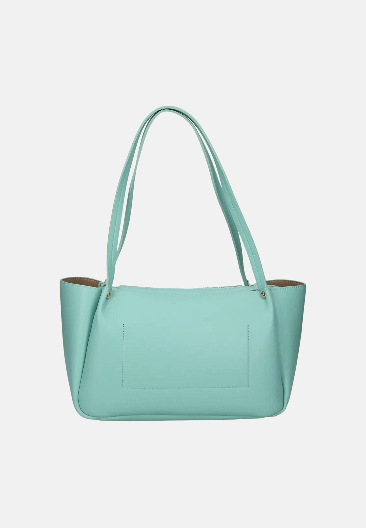 JUST CAVALLI Borsa a spalla verde acqua da donna con charm logo 80RA4BE3ZSD85 130 JUST CAVALLI 