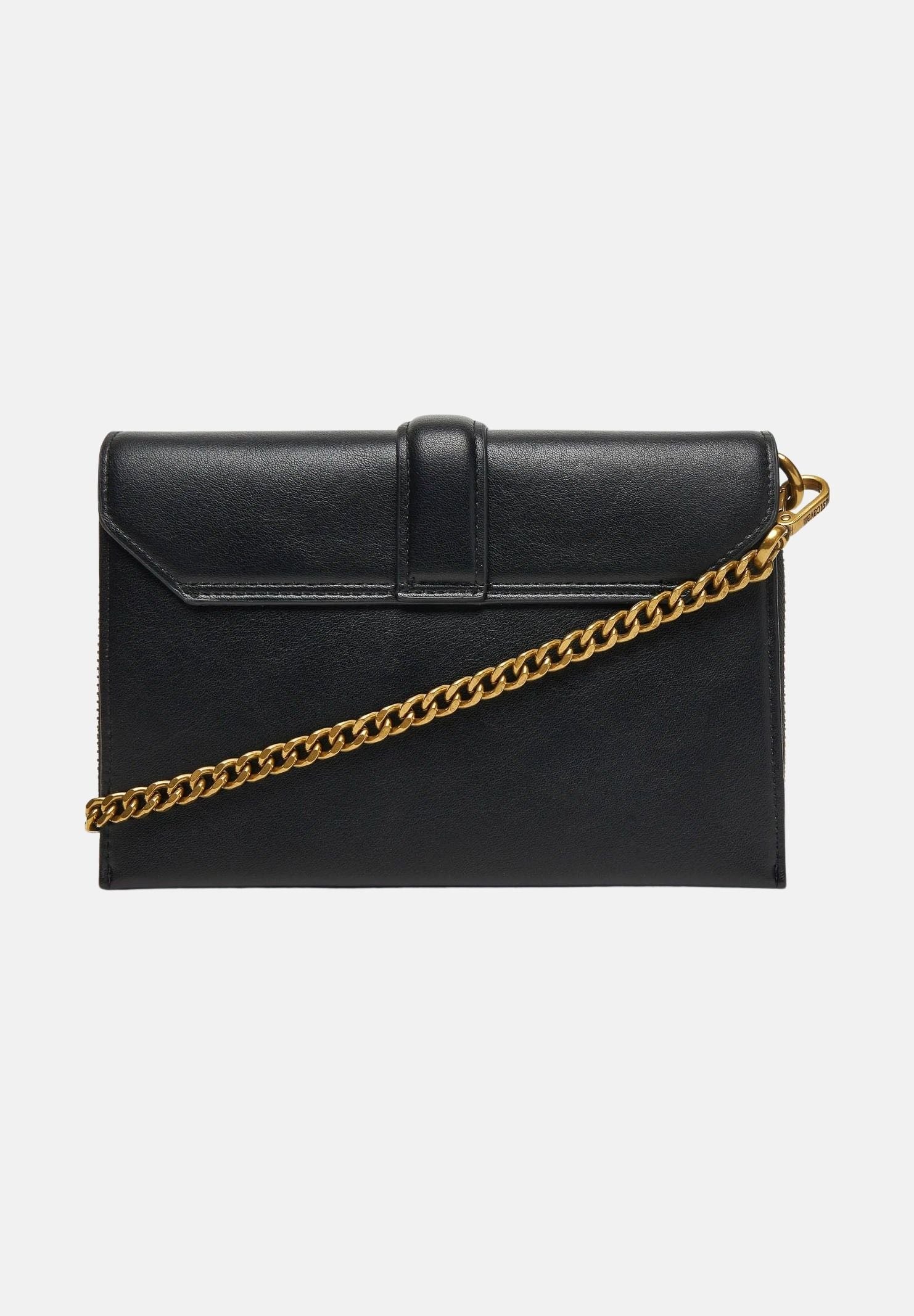 JUST CAVALLI Borsa a tracolla nera da donna con fibbia logo 80RA5PA6ZSA89 899 JUST CAVALLI 