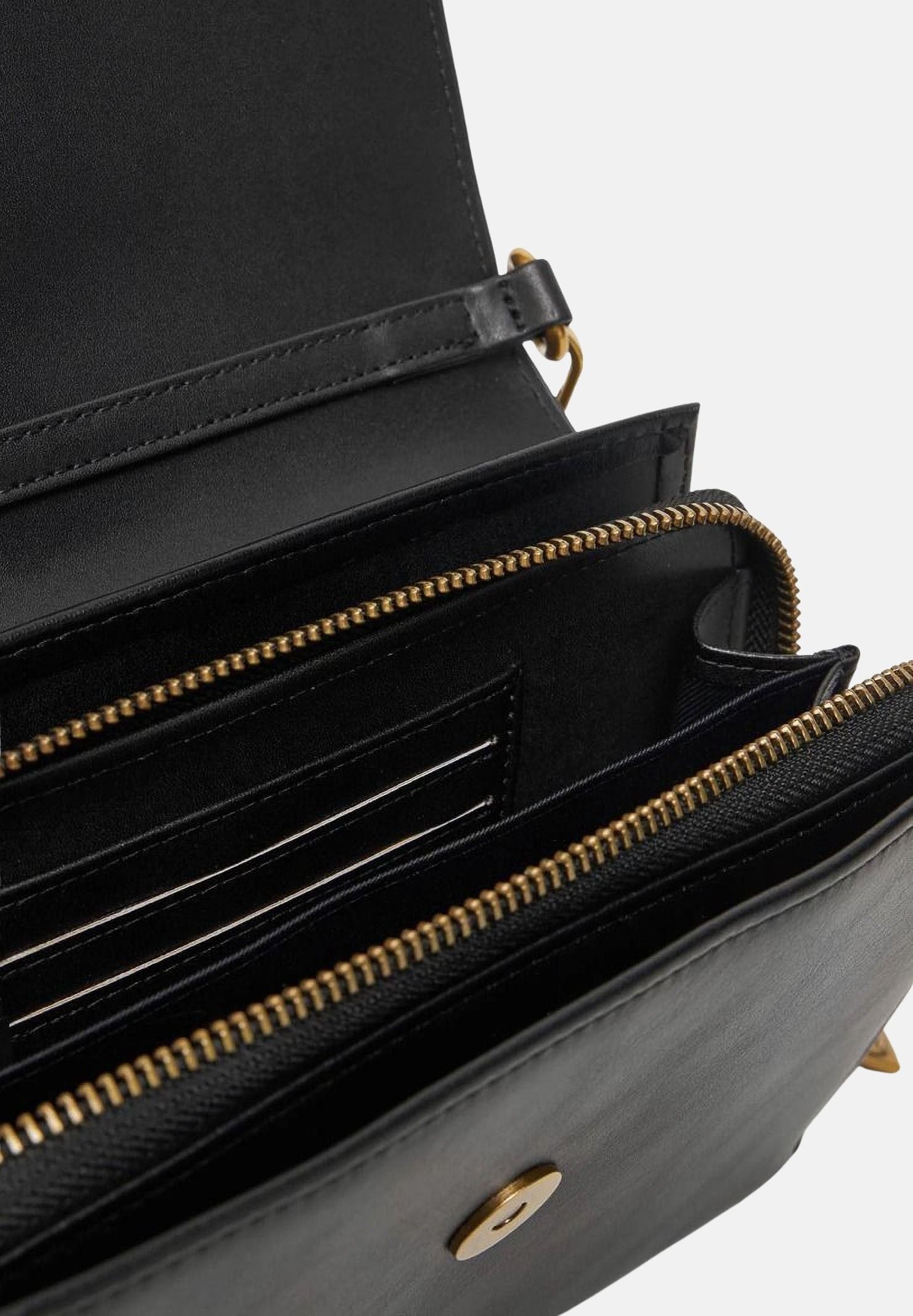 JUST CAVALLI Borsa a tracolla nera da donna con fibbia logo 80RA5PA6ZSA89 899 JUST CAVALLI 