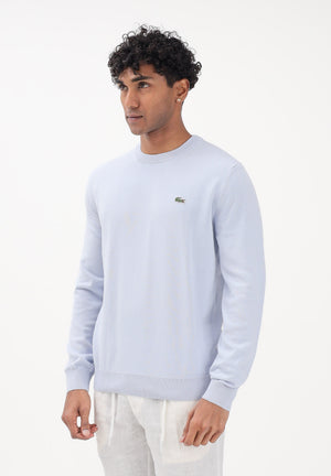 LACOSTE Maglioncino girocollo azzurro polvere da uomo AH1985 J2G LACOSTE 