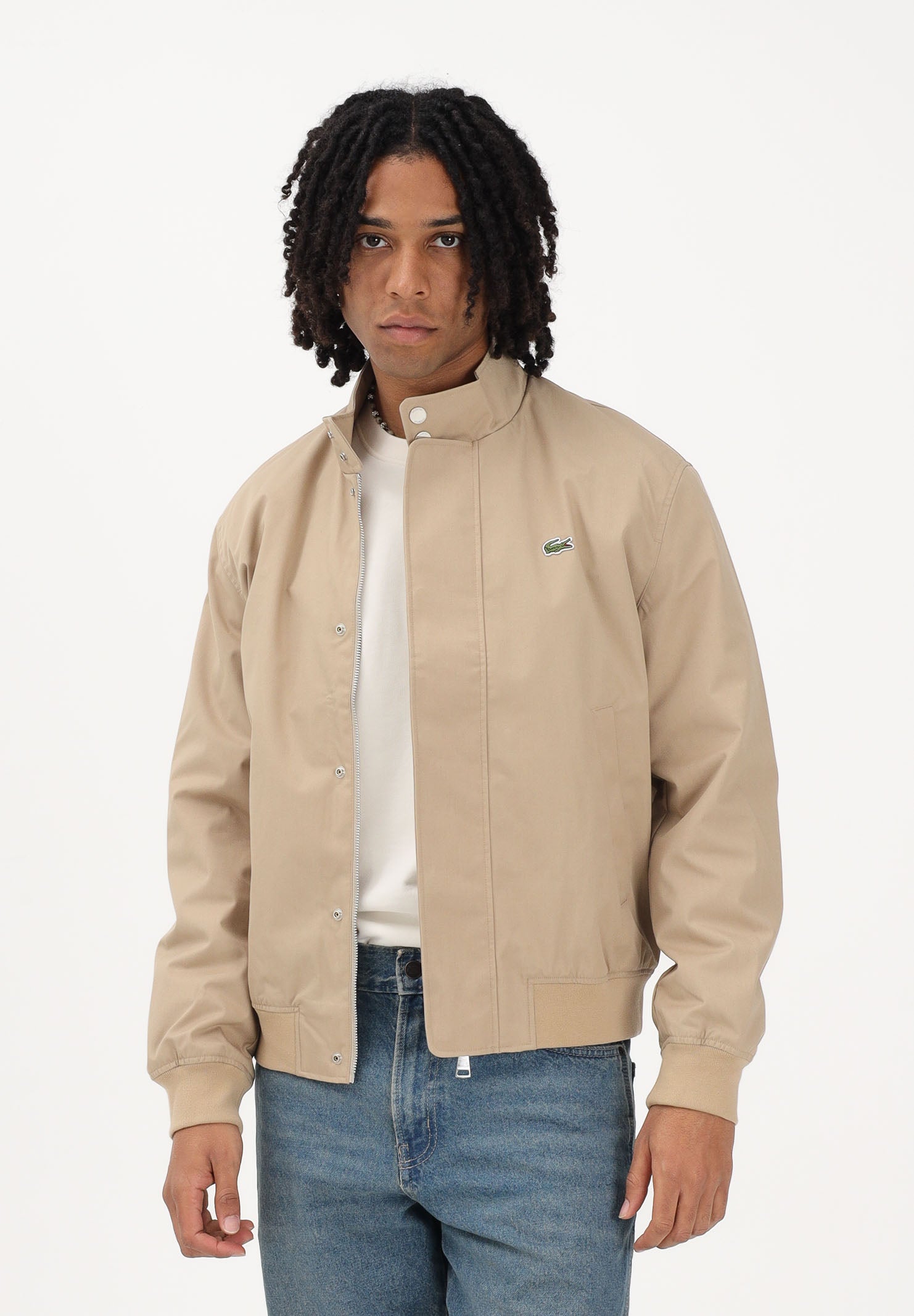 LACOSTE Giacca a vento Harrington beige da uomo BH1349 02S LACOSTE 