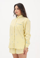 LACOSTE Camicia a manica lunga gialla da donna con motivi jacquard CF0586 2IA LACOSTE 