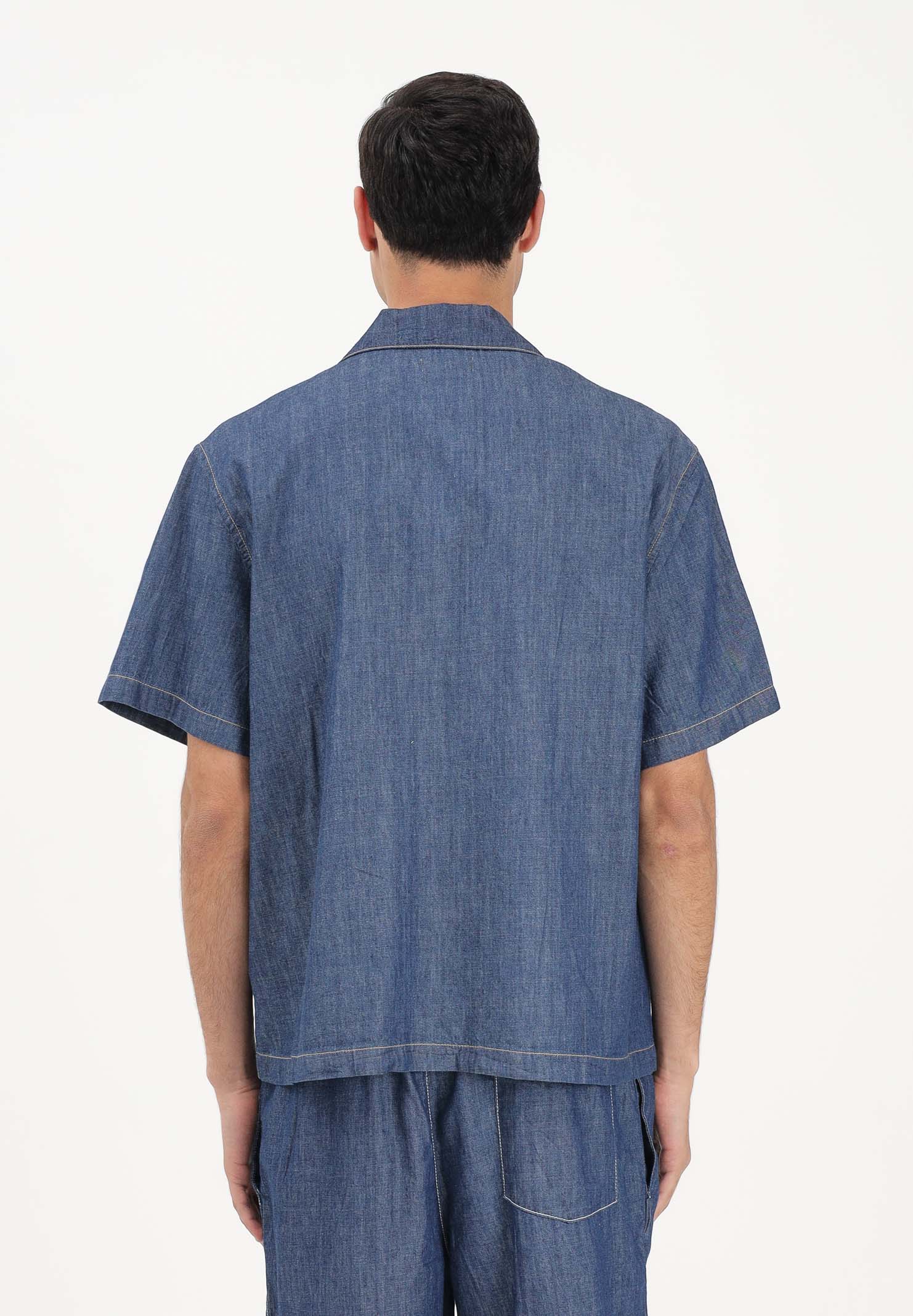 LACOSTE Camicia a manica corta in denim medio da uomo CH1869 MK9 LACOSTE 