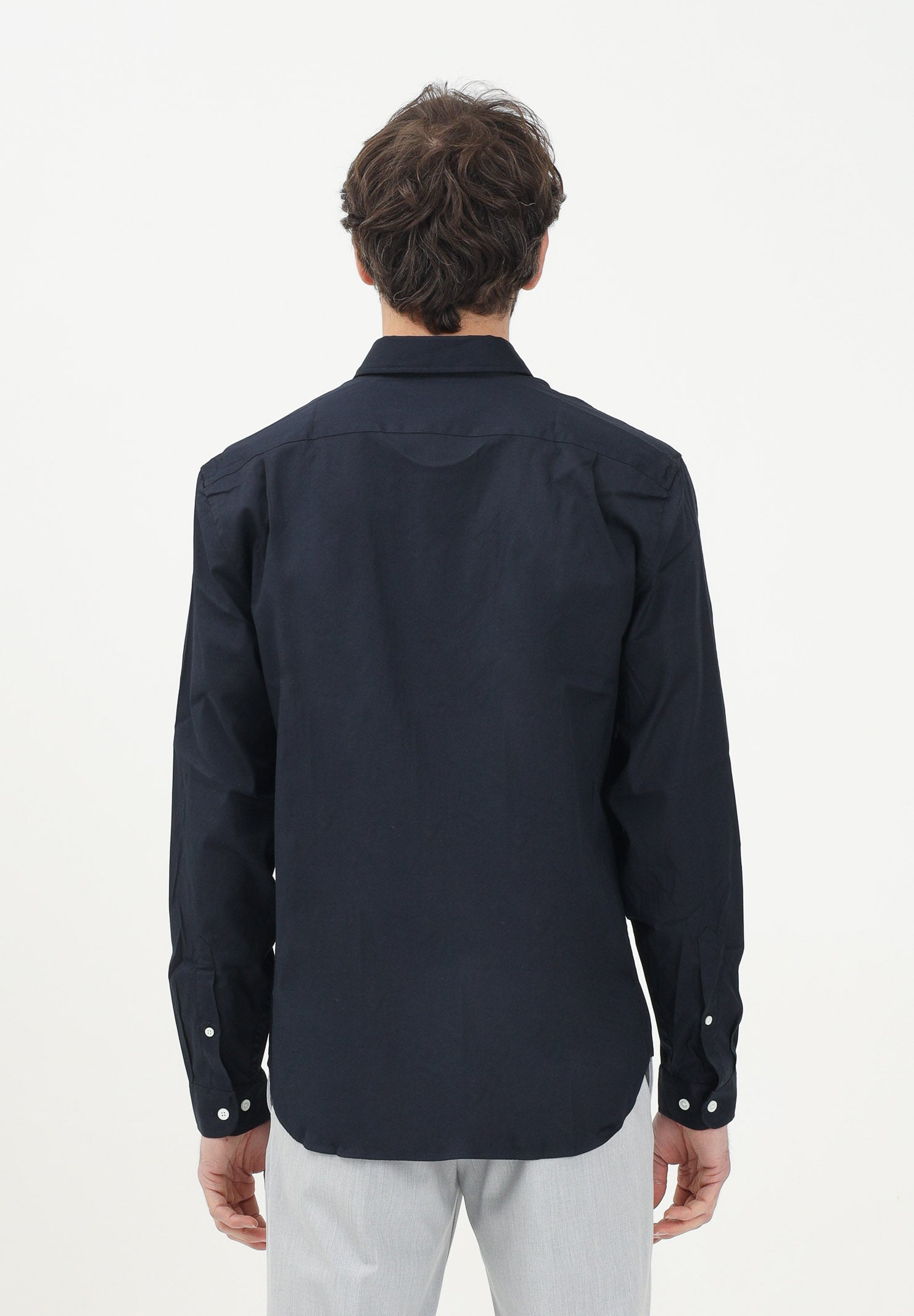LACOSTE Camicia a manica lunga blu da uomo CH2933 HDE LACOSTE 