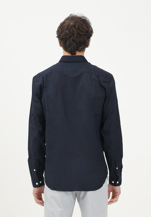 LACOSTE Camicia a manica lunga blu da uomo CH2933 HDE LACOSTE 