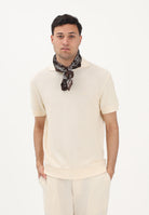 LACOSTE Polo in maglia panna da uomo DH2677 056 LACOSTE 