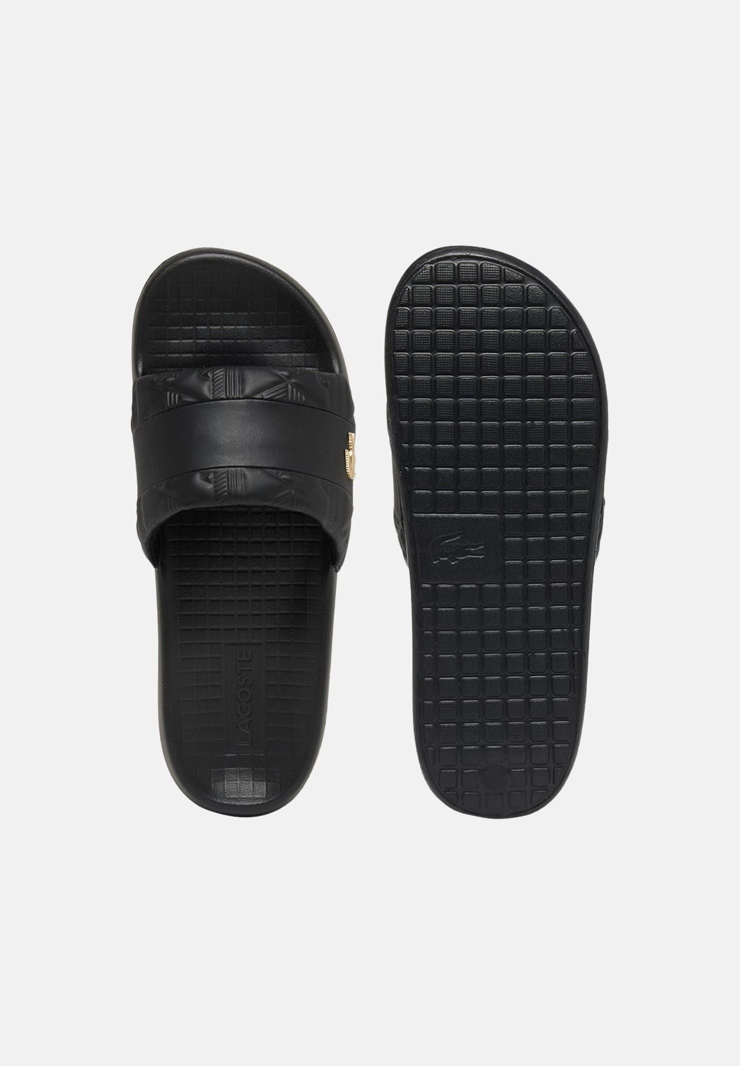 LACOSTE Ciabatte Serve Slide Hybrid nere da uomo E03862 1V7 LACOSTE 