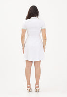 LACOSTE Abito corto bianco da donna con collo a polo EF5288 3SM LACOSTE 
