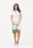 LACOSTE Abito corto bianco da donna con collo a polo EF5288 3SM LACOSTE 