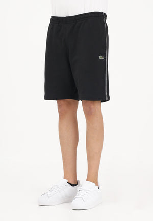LACOSTE Shorts sportivo nero da uomo con striscia con logo GH0886 031 LACOSTE 