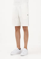 LACOSTE Shorts sportivo bianco da uomo con striscia con logo GH0886 70V LACOSTE 