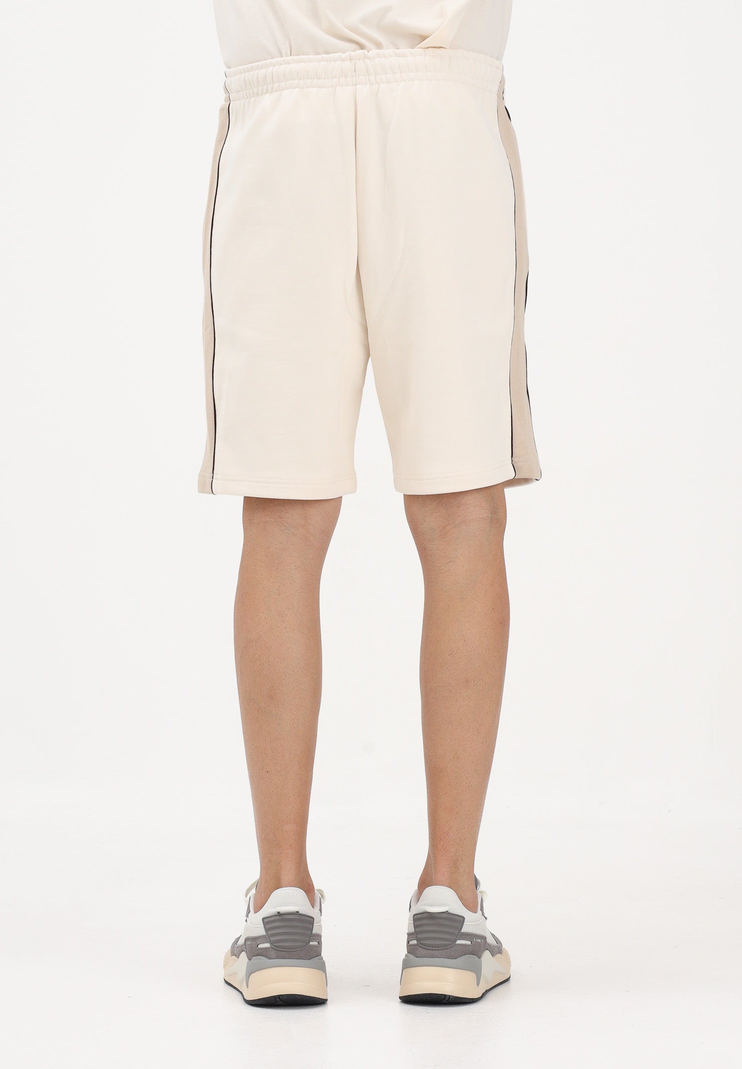 LACOSTE Shorts sportivo beige da uomo con motivo color block GH0893 3RR LACOSTE 