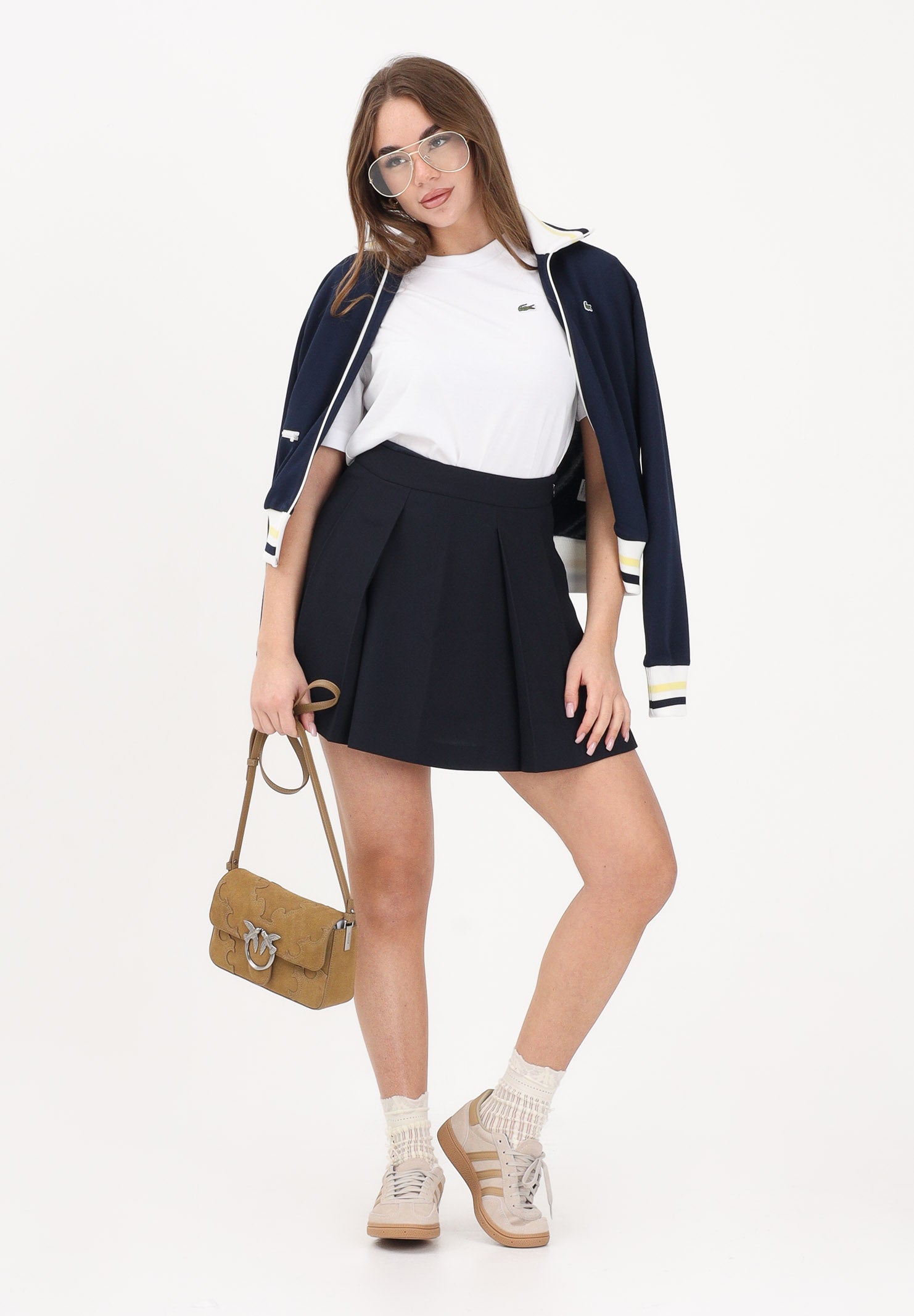 LACOSTE Gonna corta blu da donna JF0559 HDE LACOSTE 