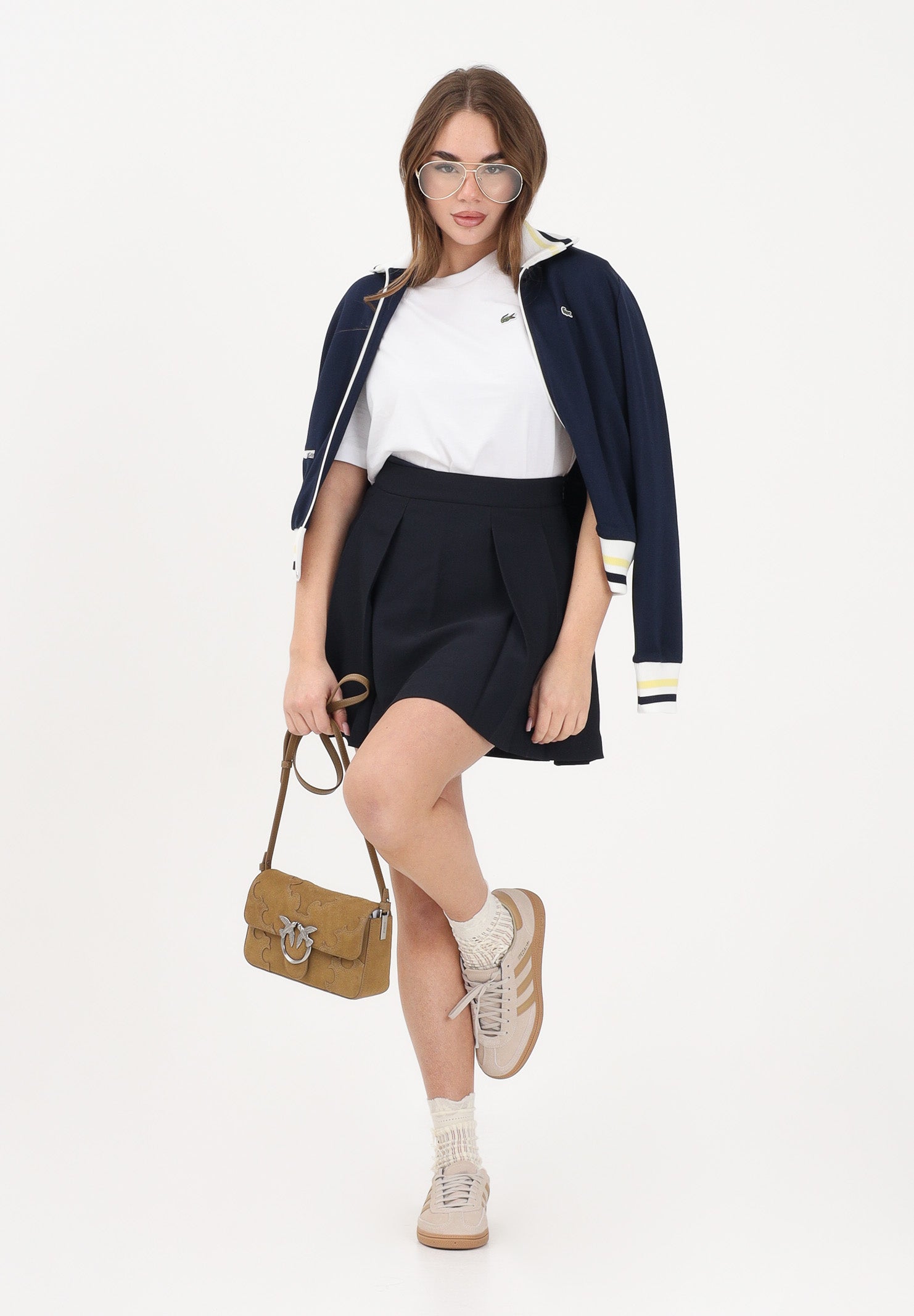 LACOSTE Gonna corta blu da donna JF0559 HDE LACOSTE 