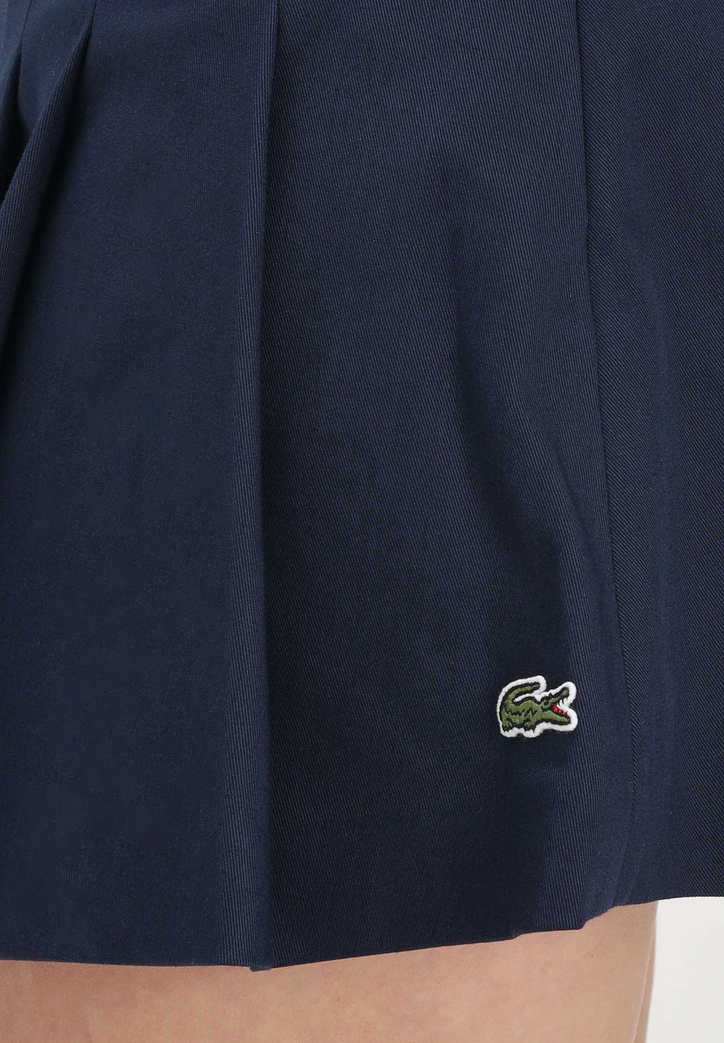 LACOSTE Gonna corta blu da donna con logo JF8001 166 LACOSTE 
