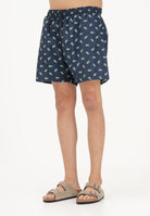 LACOSTE Shorts mare blu da uomo con stampa coccodrillo MH1851 166 LACOSTE 