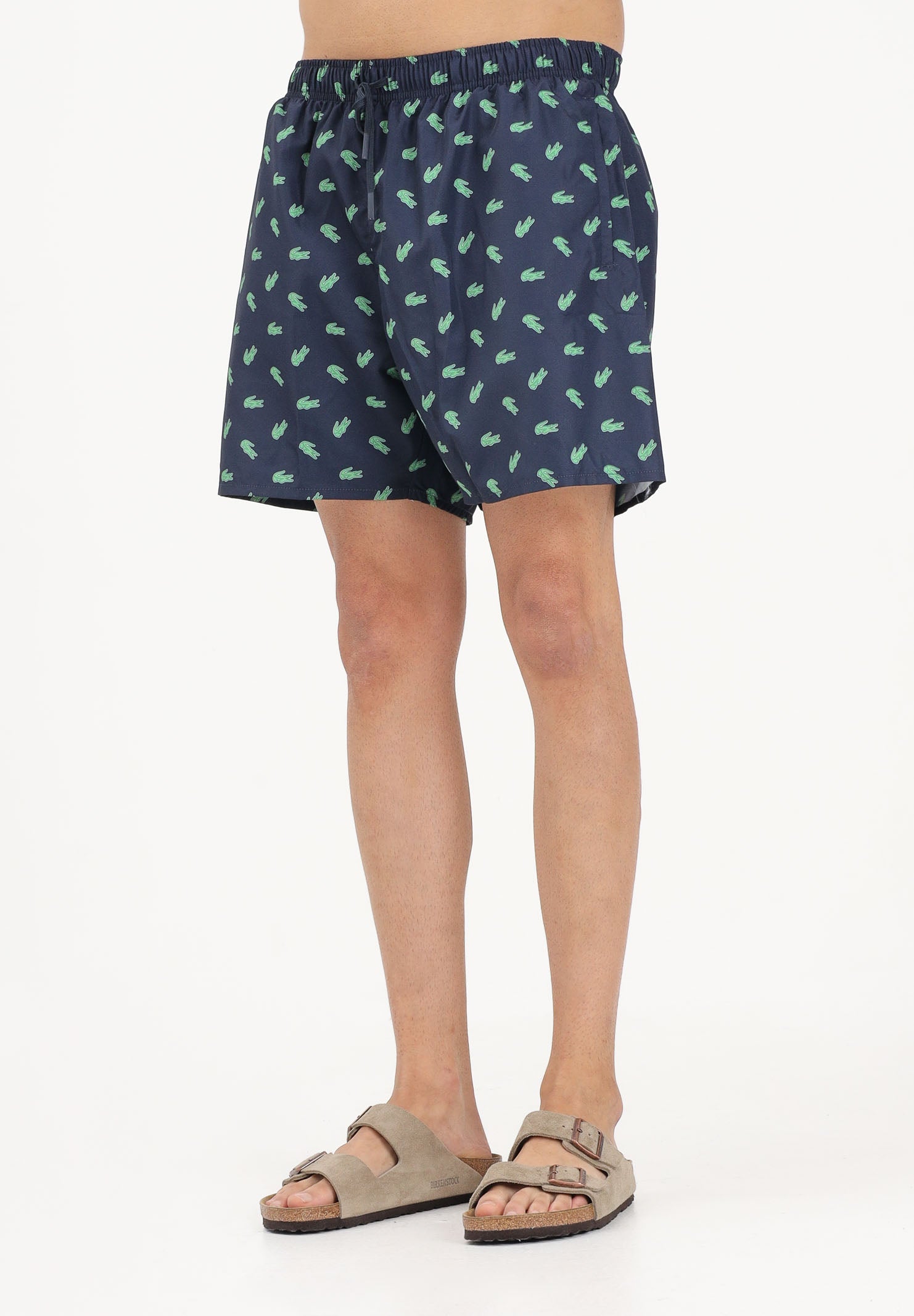 LACOSTE Shorts mare blu da uomo con stampa coccodrillo MH1851 166 LACOSTE 