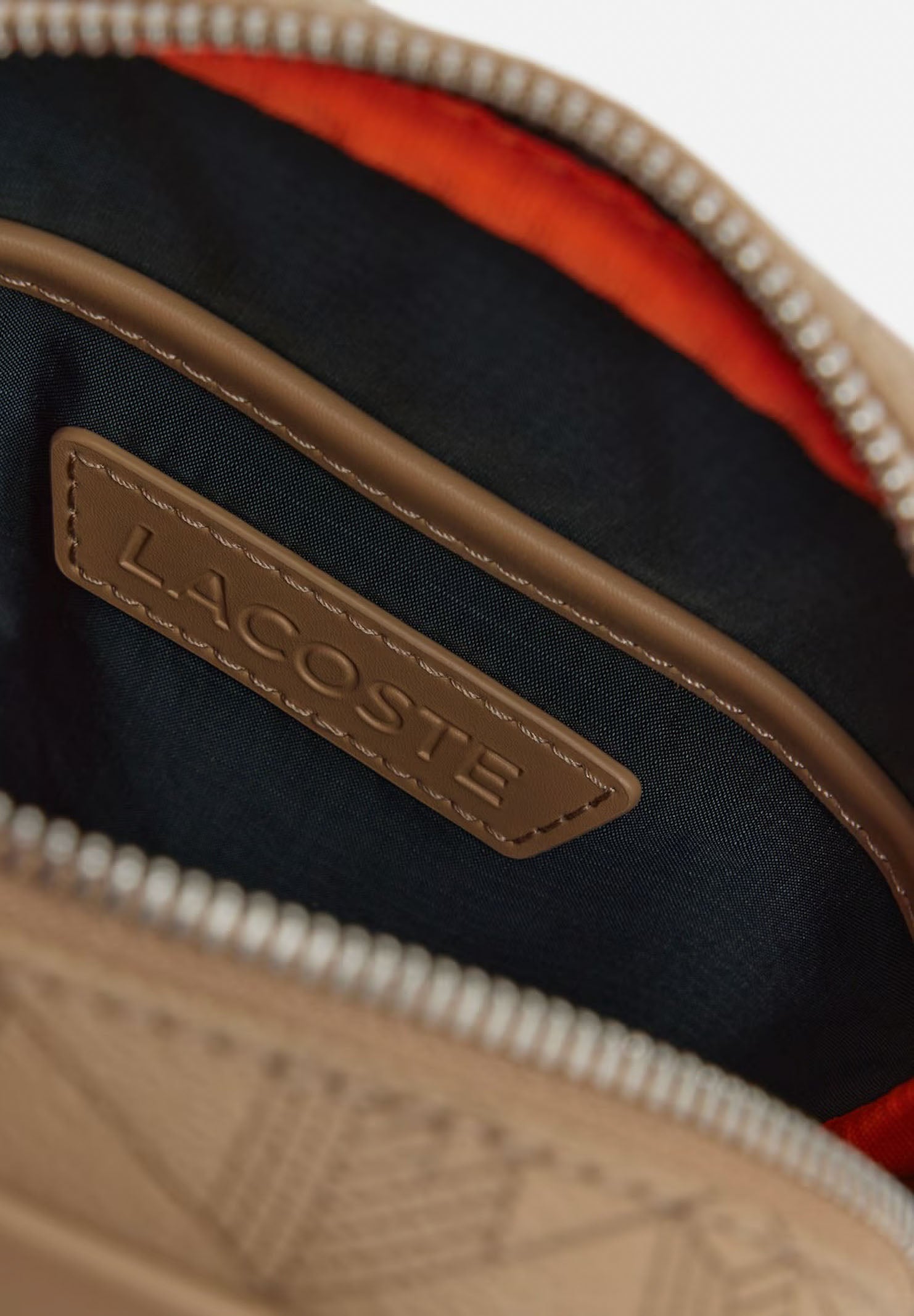LACOSTE Borsello beige da uomo con stampa monogramma The Blend NH4410 R59 LACOSTE 