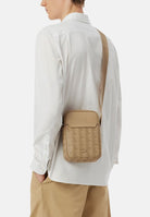 LACOSTE Borsello beige da uomo con stampa monogramma The Blend NH4410 R59 LACOSTE 