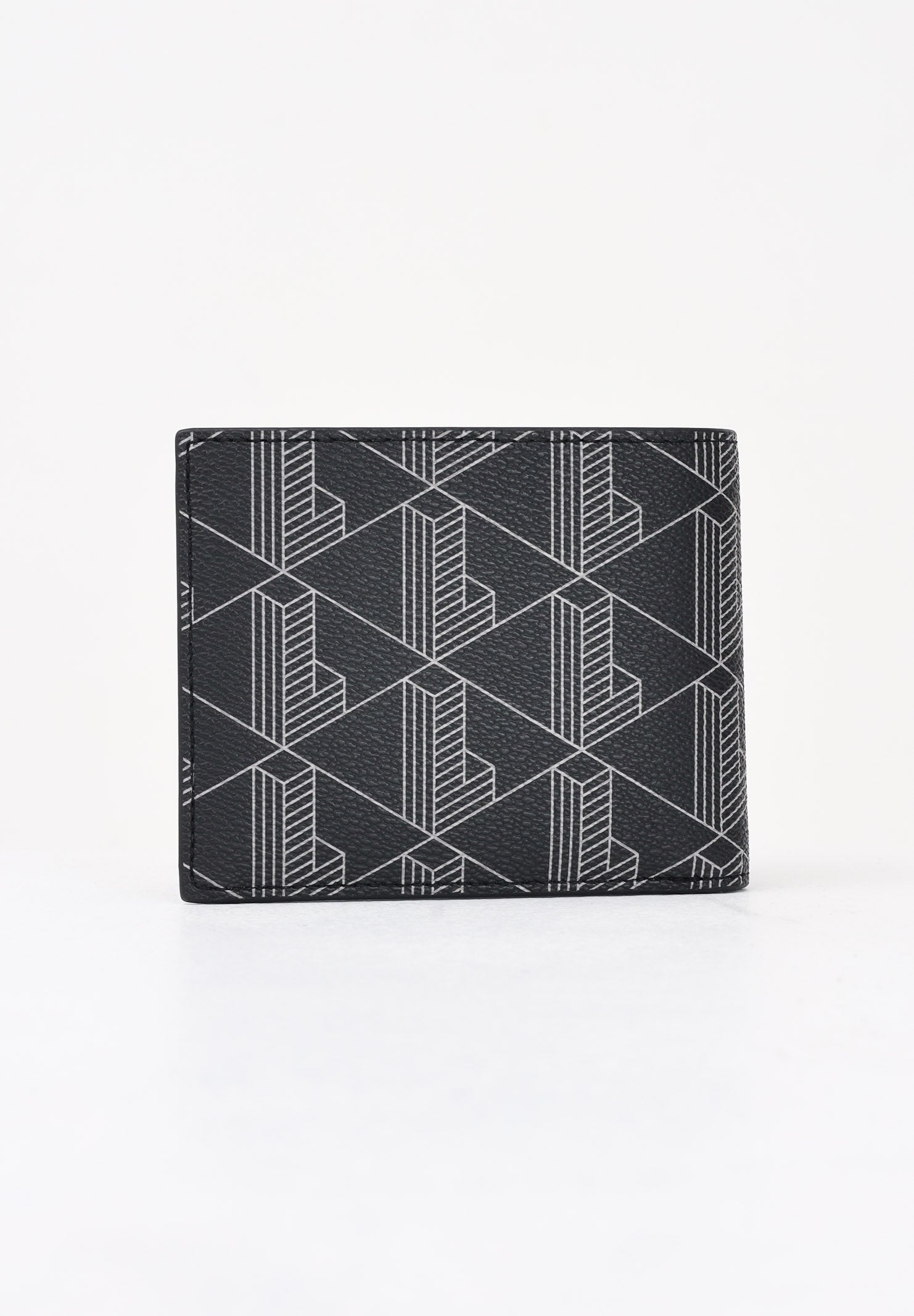 LACOSTE Portafogli The Blend Monogram nero da uomo NH4844 H45 LACOSTE 