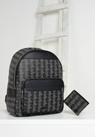 LACOSTE Portafogli The Blend Monogram nero da uomo NH4844 H45 LACOSTE 
