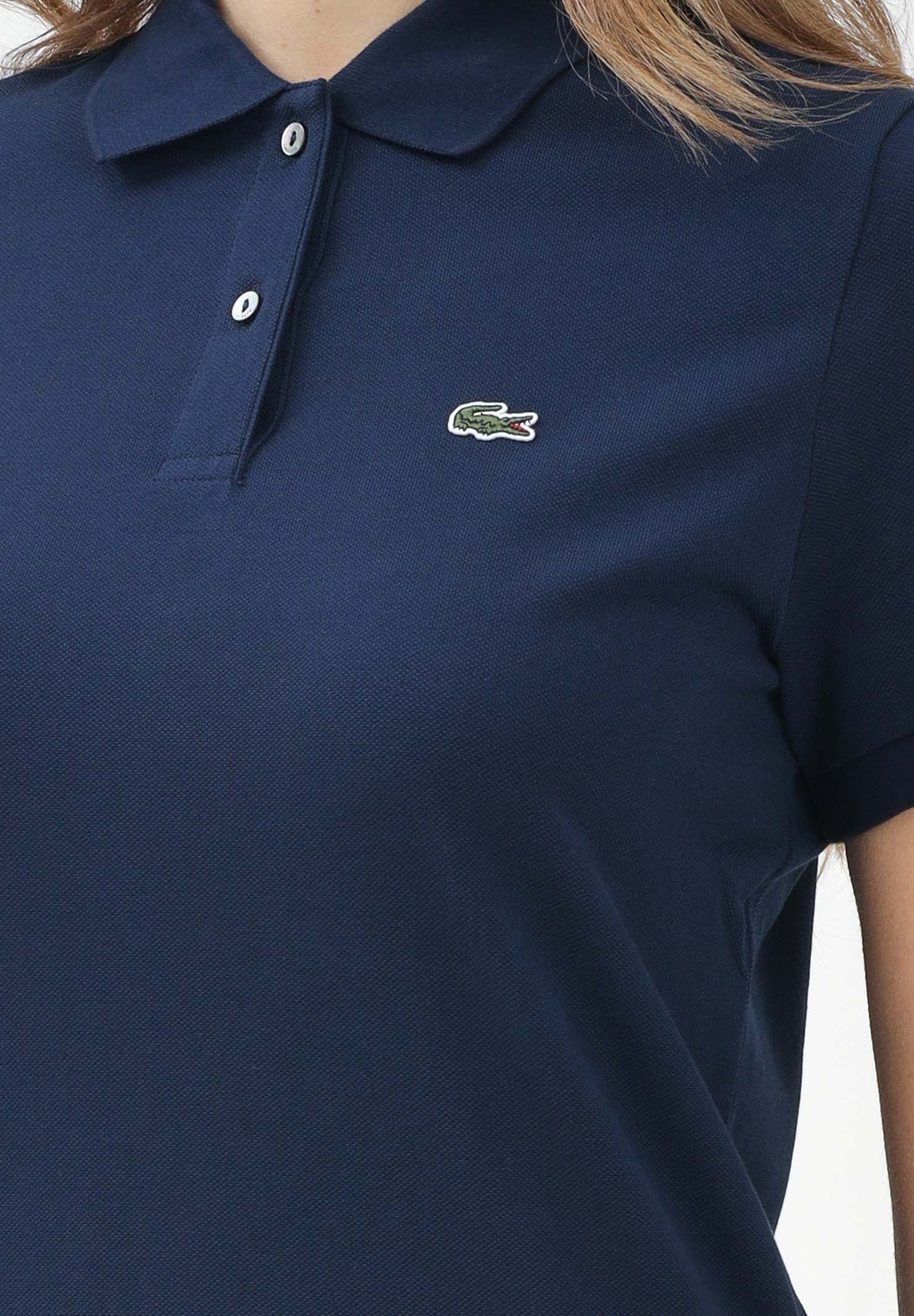 LACOSTE Polo a manica corta blu da donna PF7839 166 LACOSTE 