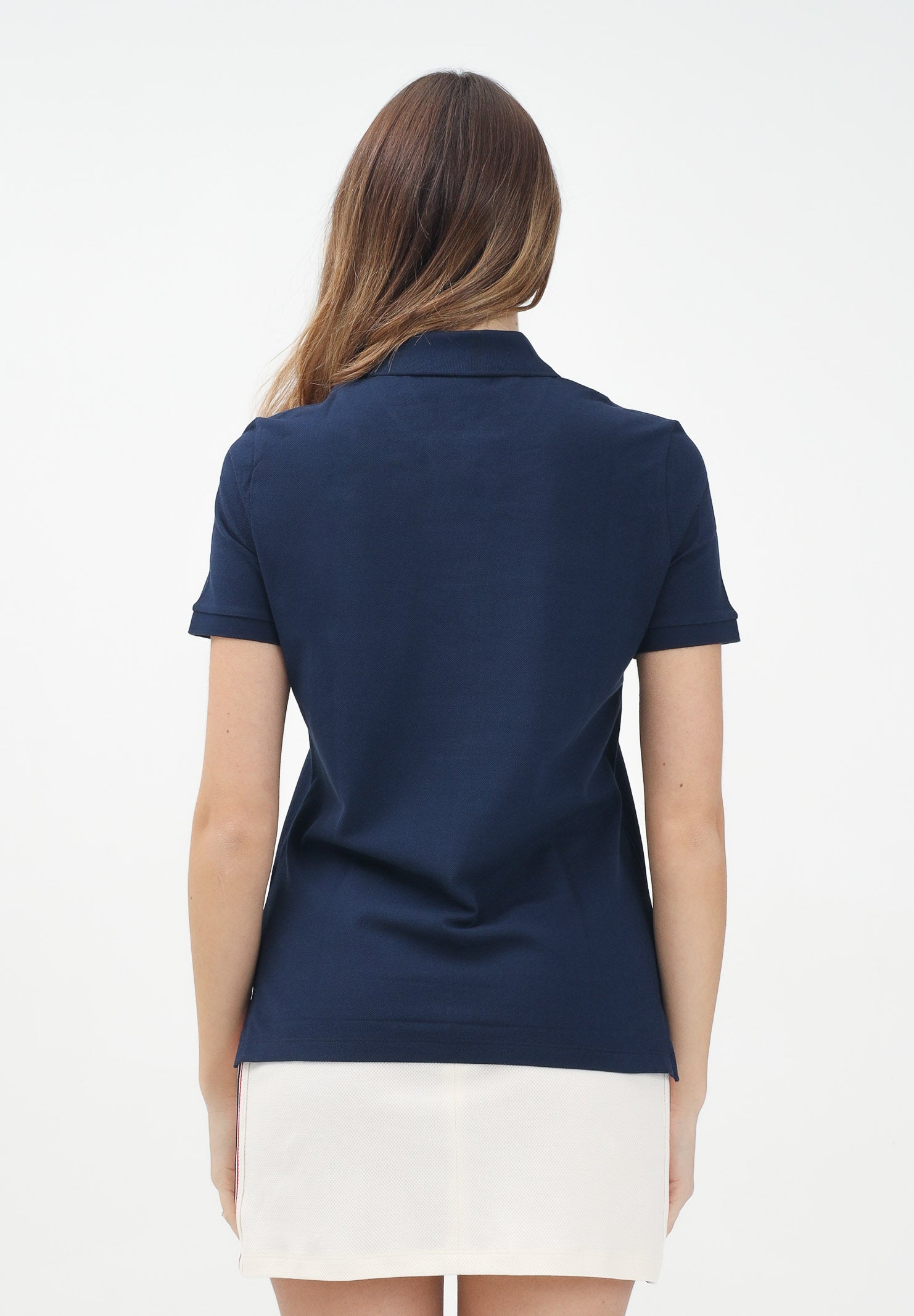 LACOSTE Polo a manica corta blu da donna PF7839 166 LACOSTE 