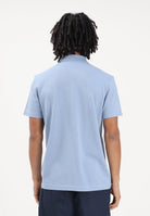 LACOSTE Polo a manica corta celeste e blu da uomo con motivo color block PH0895 3PT LACOSTE 