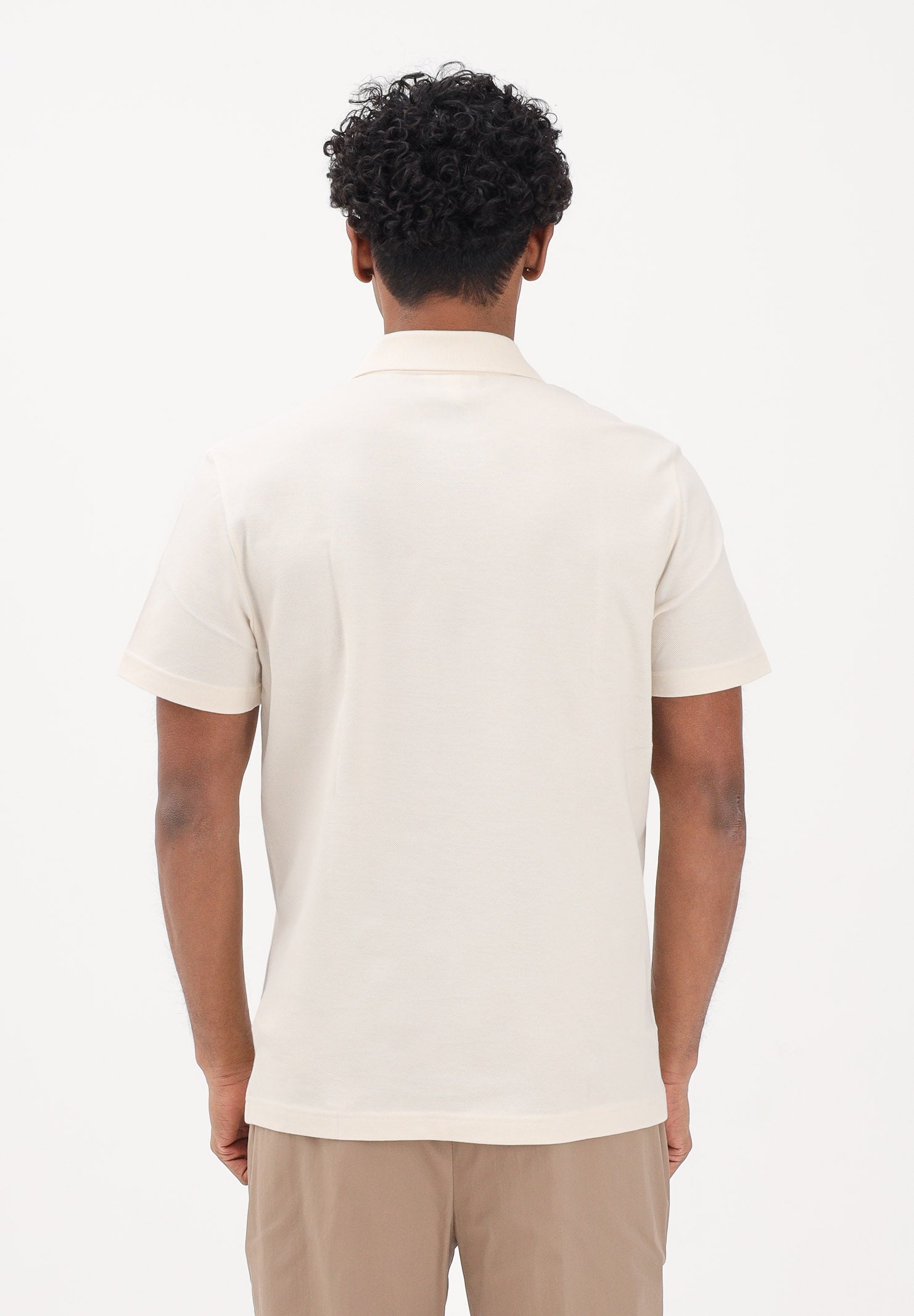 LACOSTE Polo a manica corta beige da uomo con motivo color block PH0895 3RR LACOSTE 