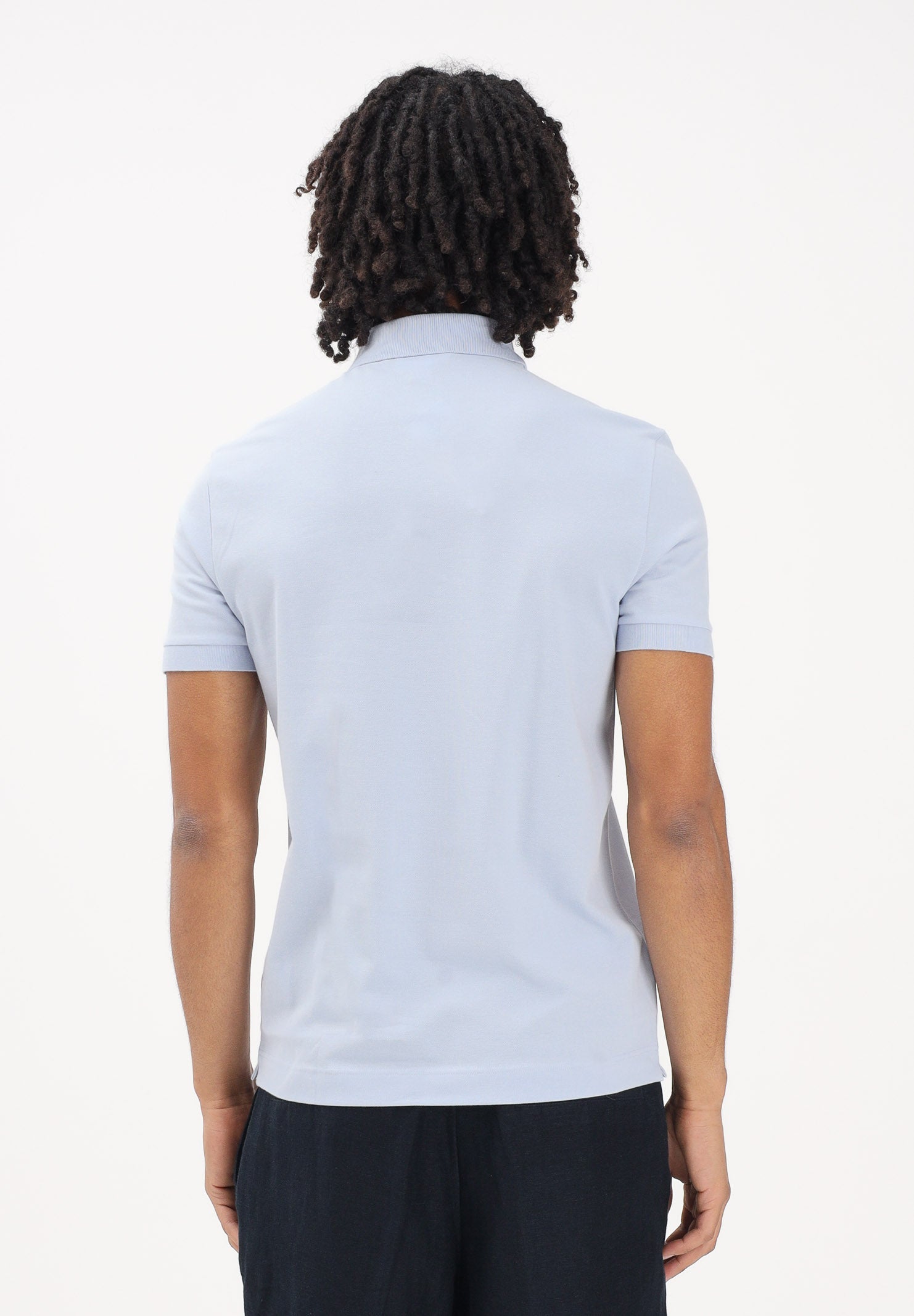 LACOSTE Polo a manica corta celeste da uomo PH5522 J2G LACOSTE 