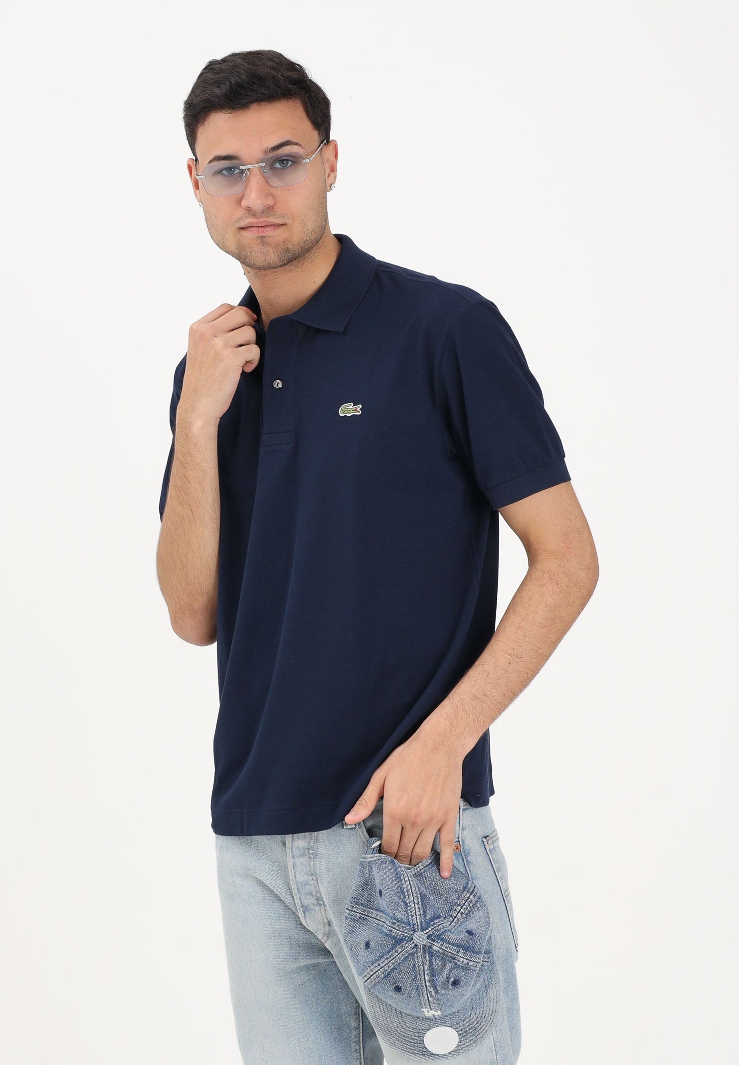 LACOSTE Polo a manica corta Classic Fit L.12.12 LIGHT  blu per uomo e donna PH9851 166 LACOSTE 