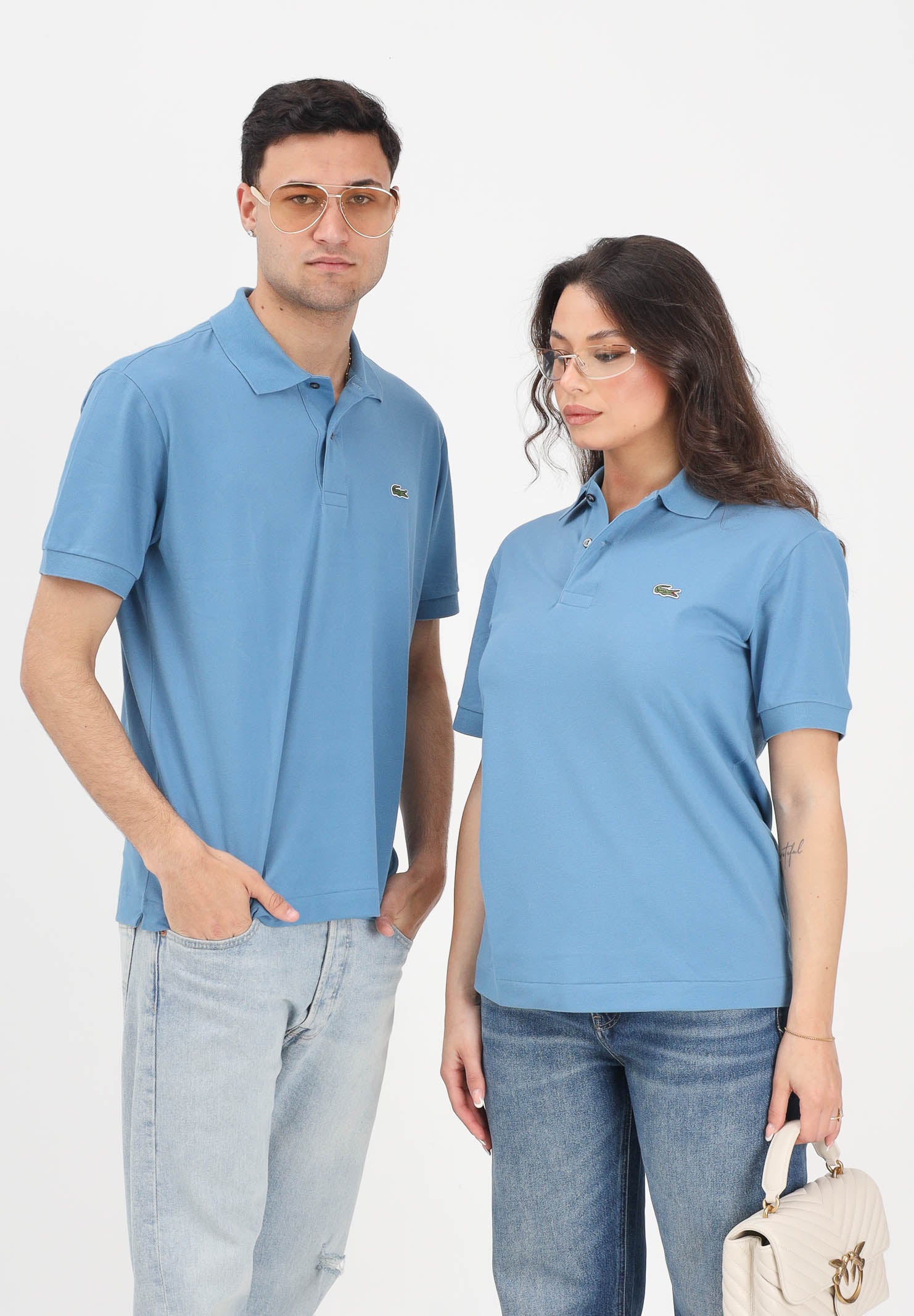 LACOSTE Polo a manica corta Classic Fit L.12.12 LIGHT azzurra per uomo e donna PH9851 JBK LACOSTE 