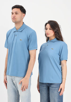 LACOSTE Polo a manica corta Classic Fit L.12.12 LIGHT azzurra per uomo e donna PH9851 JBK LACOSTE 