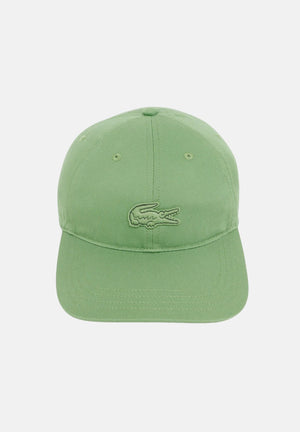 LACOSTE Cappello con visiera verde per uomo e donna con stemma RK1910 02M LACOSTE 