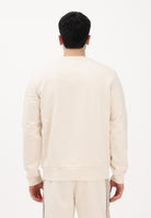 LACOSTE Felpa girocollo beige da uomo con motivo color block SH0887 3RR LACOSTE 