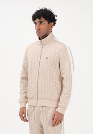 LACOSTE Felpa con zip Paris beige da uomo SH1368 8GI LACOSTE 
