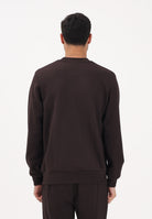 LACOSTE Felpa girocollo marrone per uomo e donna con patch coccodrillo SH9801 3LA LACOSTE 