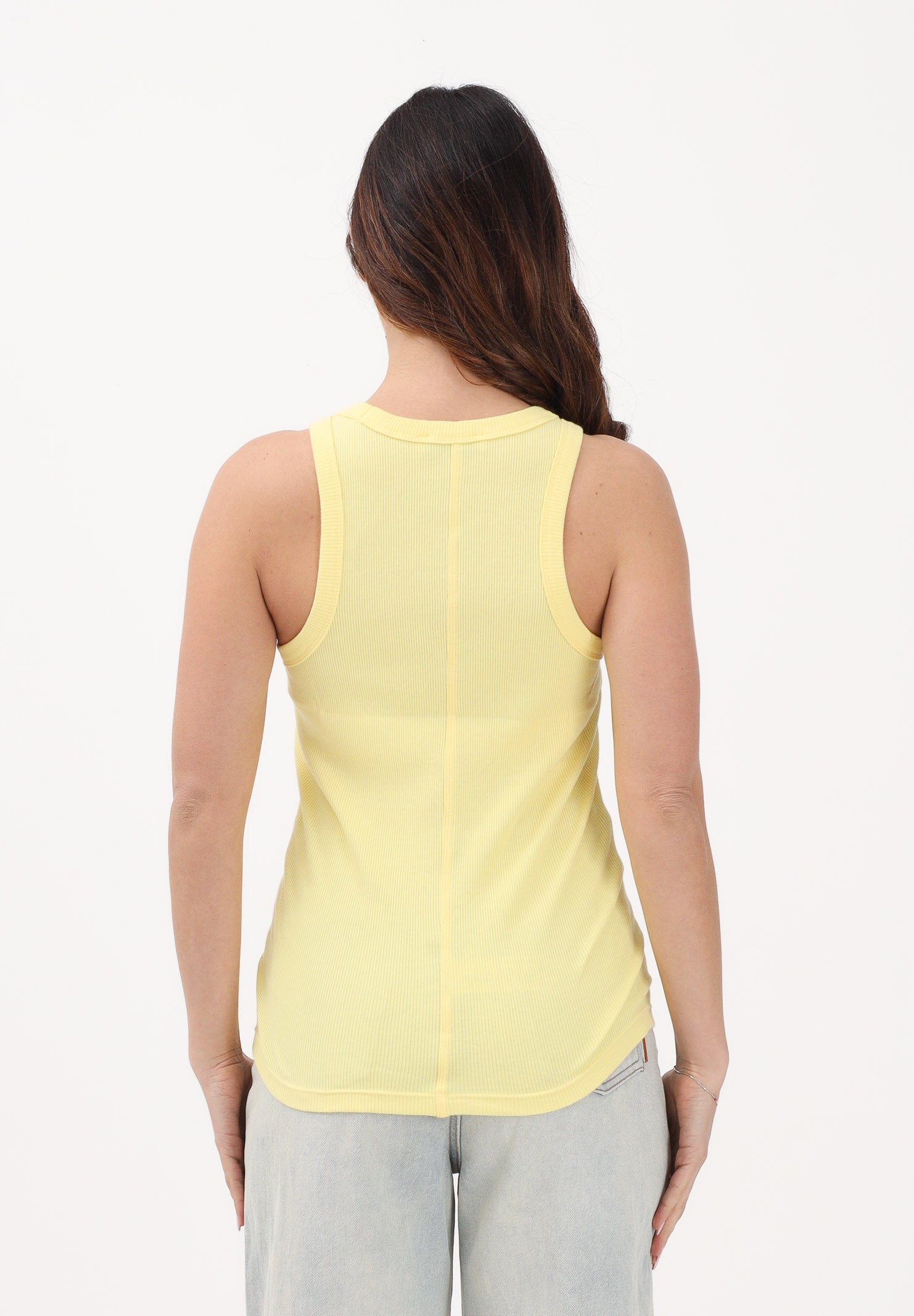 LACOSTE Canotta gialla da donna con logo TF5388 107 LACOSTE 