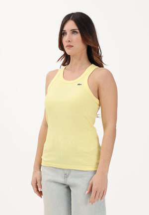 LACOSTE Canotta gialla da donna con logo TF5388 107 LACOSTE 