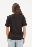 LACOSTE T-shirt a manica corta marrone da donna con patch logo TF7215 3LA LACOSTE 