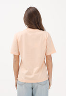 LACOSTE T-shirt a manica corta rosa pesca da donna con patch logo TF7215 BIG LACOSTE 