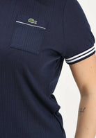 LACOSTE T-shirt a manica corta French Made blu da donna TF9890 525 LACOSTE 