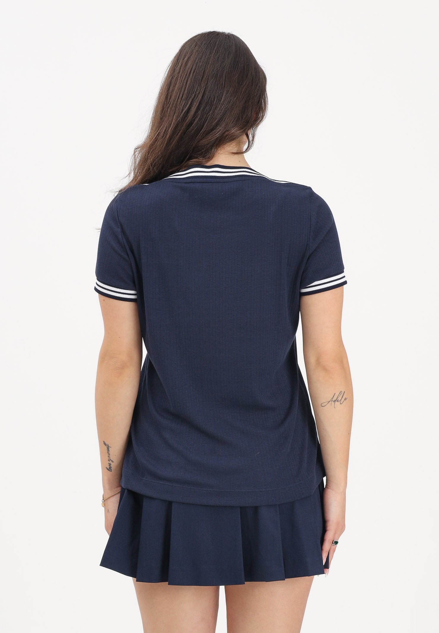 LACOSTE T-shirt a manica corta French Made blu da donna TF9890 525 LACOSTE 