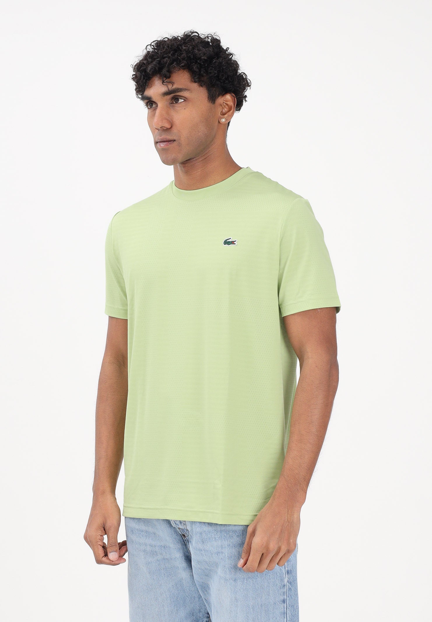 LACOSTE T-shirt a manica corta Ultra Dry verde da uomo TH0004 UYB LACOSTE 