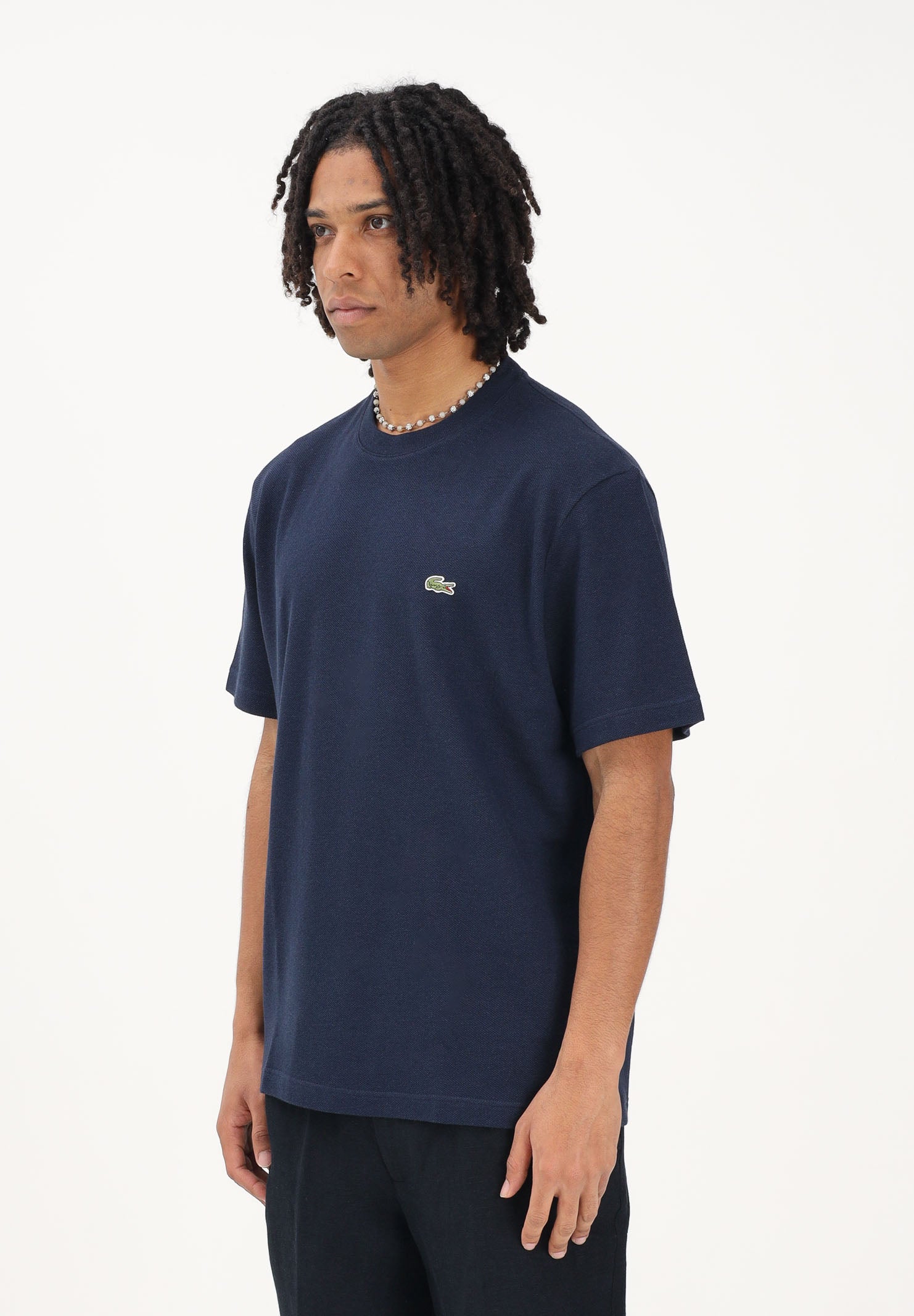 LACOSTE T-shirt a manica corta blu da uomo con logo TH0629 166 LACOSTE 