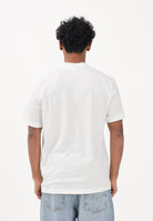 LACOSTE T-shirt a manica corta bianca da uomo in piqué pesante di cotone e lino TH0629 70V LACOSTE 